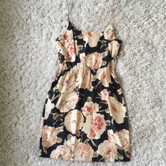 J. Crew beautiful silk spaghetti strap dress - Picture 1 of 4